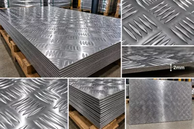 5052 GRADE 5 BAR CHECKER PLATE 2 MM